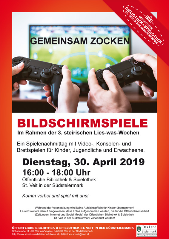Einladung Bildschirmspiele