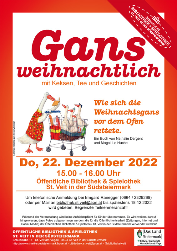 Einladung Gans weihnachtlich