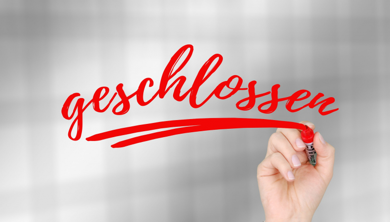 geschlossen geschlossen