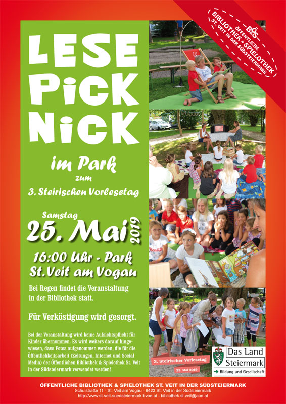 Lesepicknich im Park